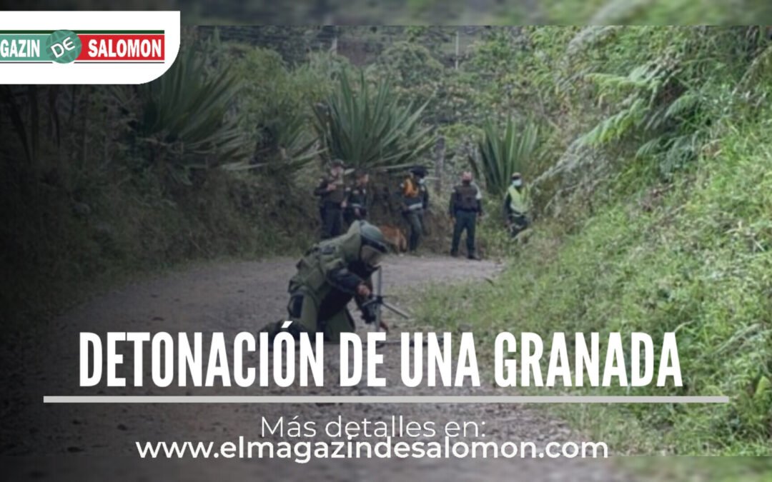 Abandonaron una granada en Fusagasugá