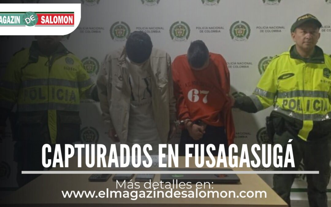 Capturados por hurto en Fusagasugá