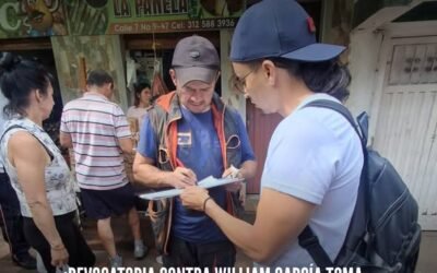 ¡REVOCATORIA CONTRA WILLIAM GARCÍA TOMA IMPULSO! CIUDADANÍA APRIETA CON FIRMAS EN FUSAGASUGÁ