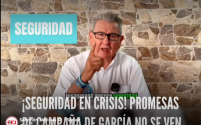 LE QUEDÓ GRANDE LA SEGURIDAD A GARCÍA FAYAD! PROMESAS DE CAMPAÑA HOY SON SOLO PALABRAS