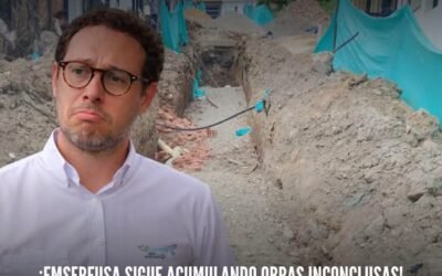 ¡EMSERFUSA SIGUE ACUMULANDO OBRAS INCONCLUSAS! ¿HASTA CUÁNDO EL DESORDEN CON LOS RECURSOS PÚBLICOS?