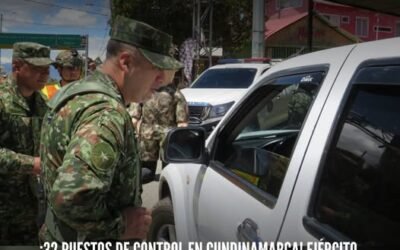 32 PUESTOS DE CONTROL EN CUNDINAMARCA! EJÉRCITO ACTIVA CAMPAÑA ‘VIAJE SEGURO’ POR LA SEMANA DE RECESO